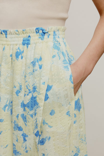 Shirring Split Skirt